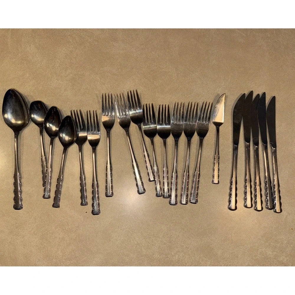 Vintage  EKCO ETERNA‎ Japan Stainless Flatware 20 Pieces